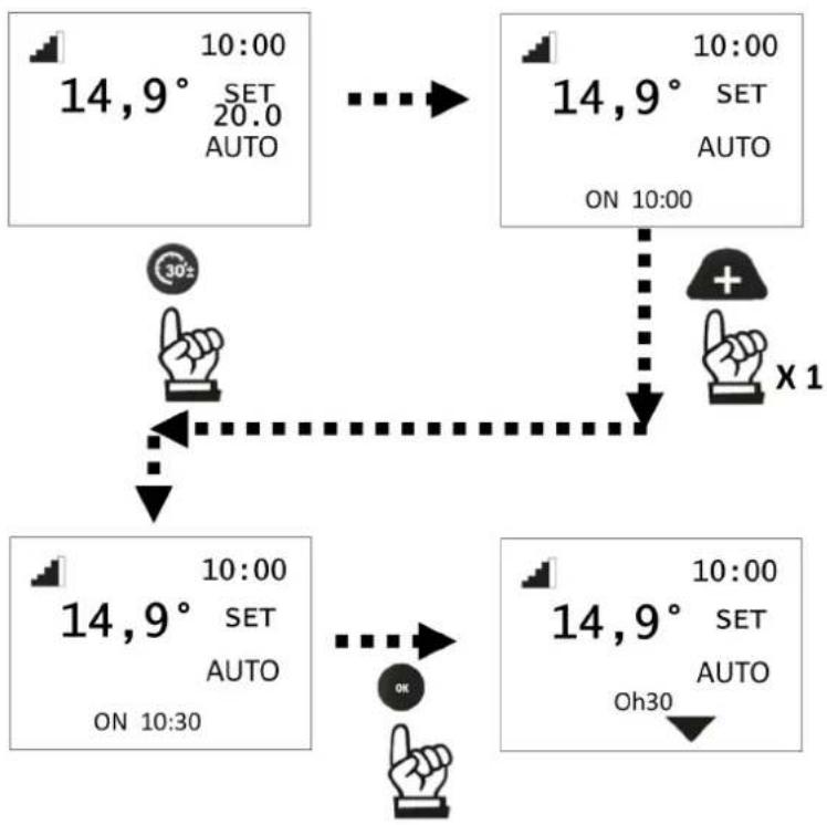 EDILKAMIN SENSE 6 - Fonction EASYTIMER (extinction et allumage retardé) - 3
