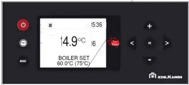 EDILKAMIN BLADE H 15 EVO - - "SET TEMPERATURE" o the displaySetting the water temperatures) - 3