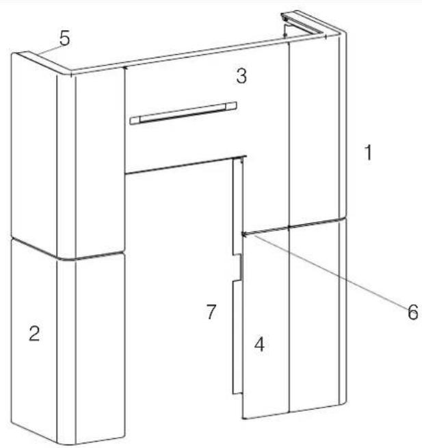 EDILKAMIN BLADE H 15 EVO - Mounting the aesthetic top edge - 3