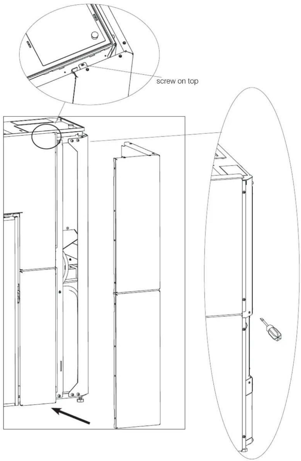 EDILKAMIN BLADE H 15 EVO - Assembling the right-hand side panel - 2
