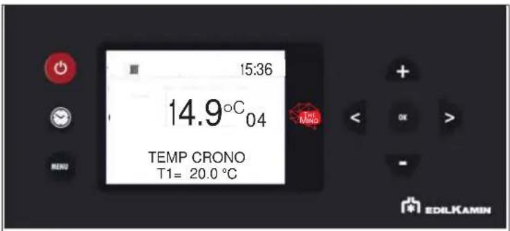 EDILKAMIN BLADE H 15 EVO - - TEMP. CRONO SETTING TEMPERATURE FOR CRONO T1 - T2 - 1