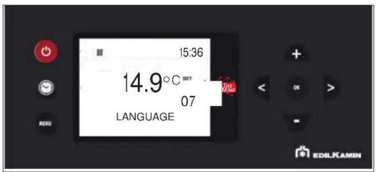 EDILKAMIN BLADE H 15 EVO - - LANGUAGE SETTING - 1