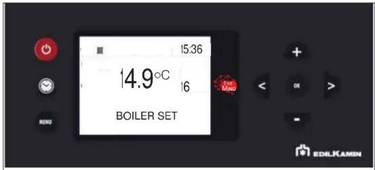 EDILKAMIN BLADE H 15 EVO - - "SET TEMPERATURE" o the displaySetting the water temperatures) - 2
