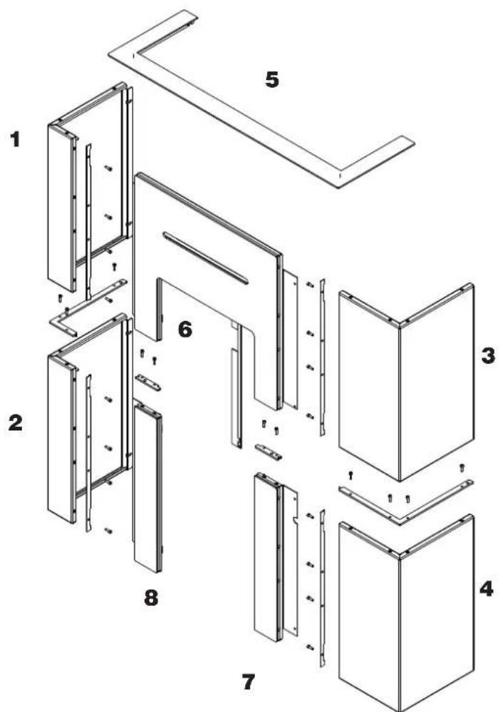 EDILKAMIN BLADE H 15 EVO - Assembling the side panel (1) - 9