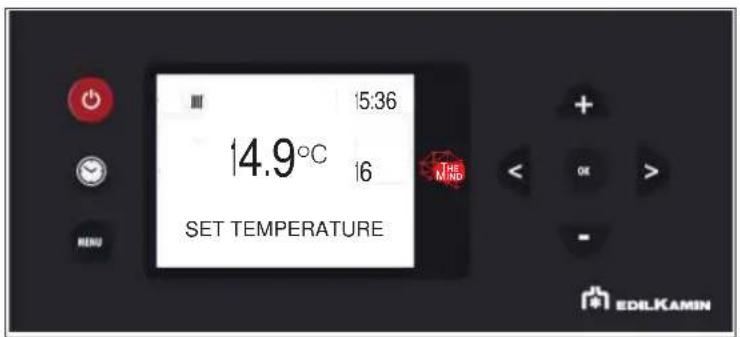 EDILKAMIN BLADE H 15 EVO - - "SET TEMPERATURE" o the displaySetting the water temperatures) - 1