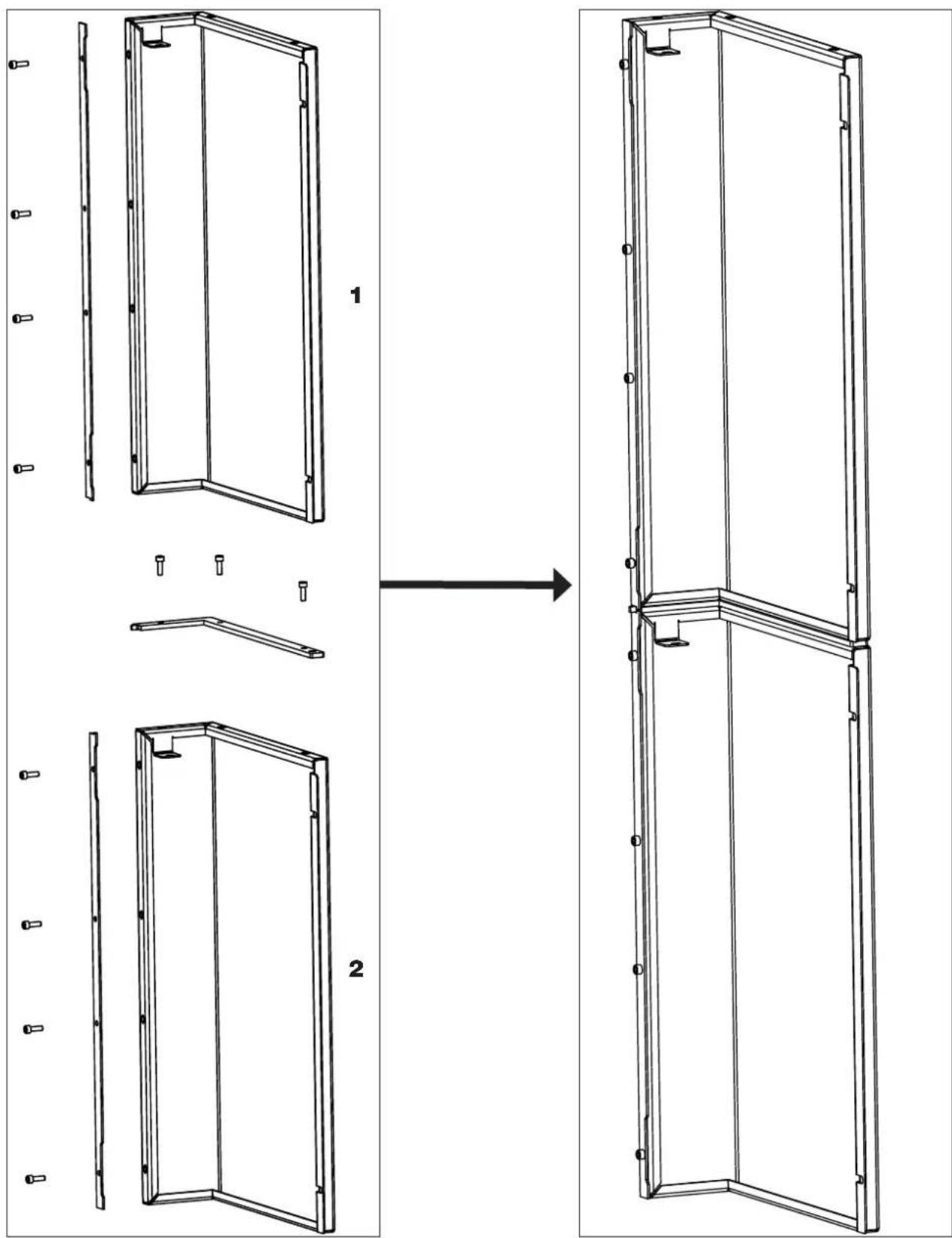 EDILKAMIN BLADE H 15 EVO - Assembling the side panel - 1