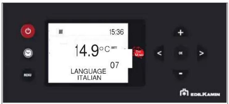 EDILKAMIN BLADE H 15 EVO - - LANGUAGE SETTING - 3