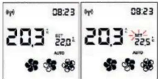 08:23 20.3° 22.0° AUTO 08:23 20.3° 22.5° AUTO