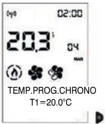 02:00 20.3° 04 TEMP.PROG.CHRONO T1=20.0°C