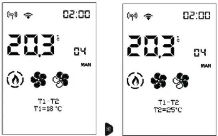 EDILKAMIN YANA 7 EVO - - PARAMÉTRAGE TEMPERATURE POUR LE CHRONO T1 - T2 - 2