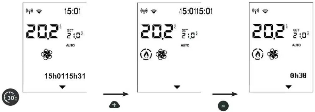 EDILKAMIN YANA 7 EVO - Pour activer la fonction Easy Timer, appuyer sur la touche dédiée - 2