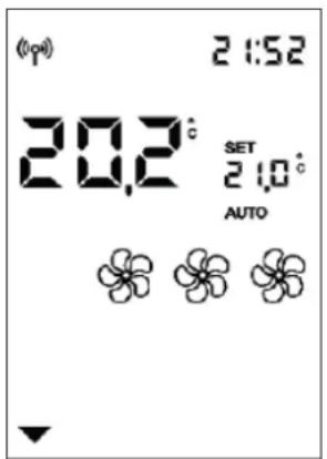 (°P) 21:52 20.2° SET 21.0° AUTO