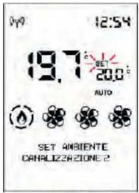 0:00 12:54 19.7 SET 20.0 AUTO SET AMBIENTE CANALIZZAZIONE 2