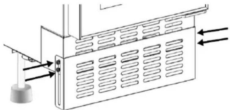 AMICA WCF1V30B19.1 - NL Aanpassing van de plint (afhankelijk van het model) - 1