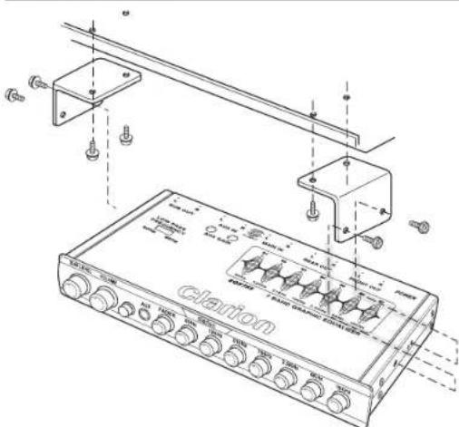 CLARION EQS755 - Mounting diagram - 1