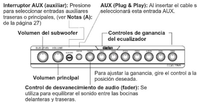 CLARION EQS755 - 3.CONTROLS - 1