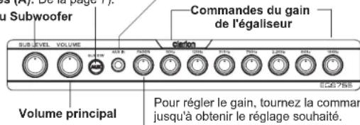 CLARION EQS755 - 3.COMMANDES - 1