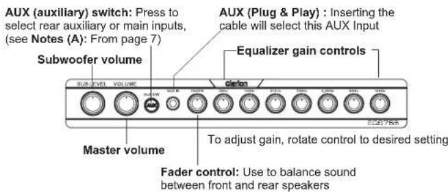 CLARION EQS755 - 3.CONTROLS - 1