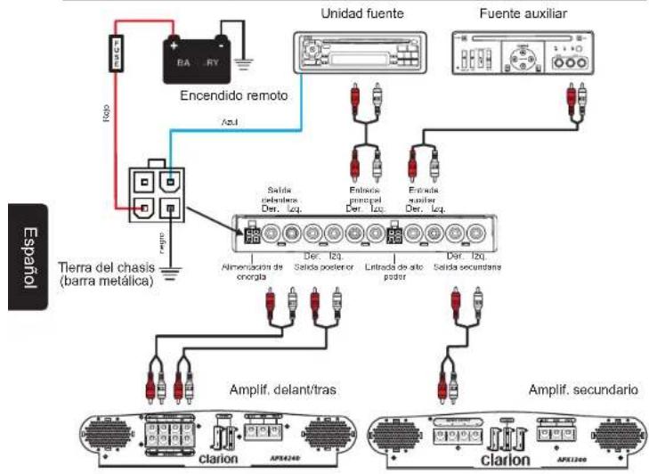 CLARION EQS755 - Diagrama de montaje - 2
