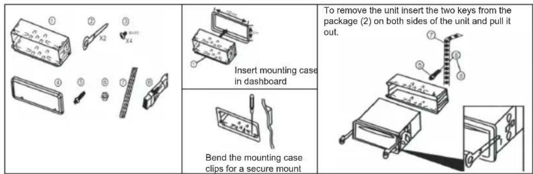 PNI Clementine 8480BT - INSTALLATION INSTRUCTIONS - 1