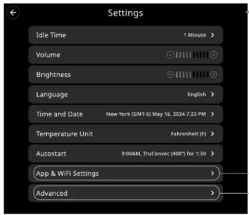 VIKING MVSOE6301 - Appliance Settings - 2