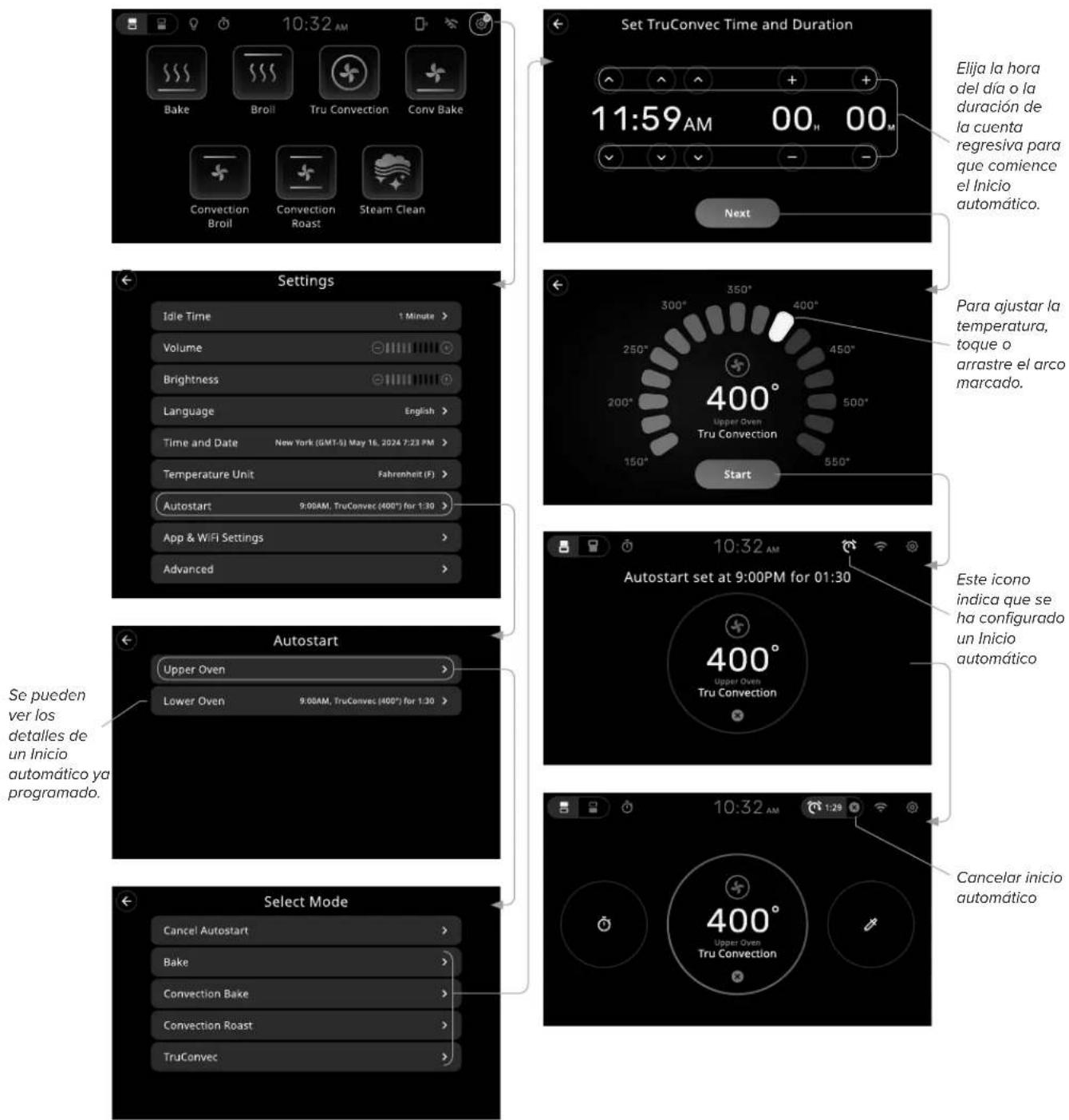 VIKING MVSOE6301 - Ajuste del inicio automático - 1