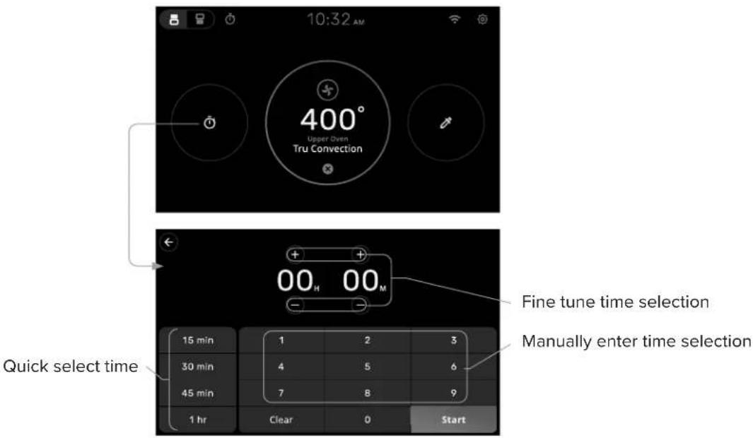 VIKING MVSOE6301 - Setting Current Cooking Function Timer - 1