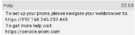 Snom D785 - Interface web du téléphone (WUI) - 2