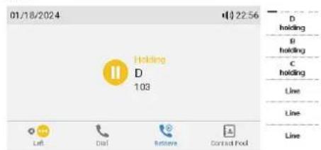 Snom D785 - Transfert d'appel avec annonce avec un seul appel au téléphone (B, 101) - 12