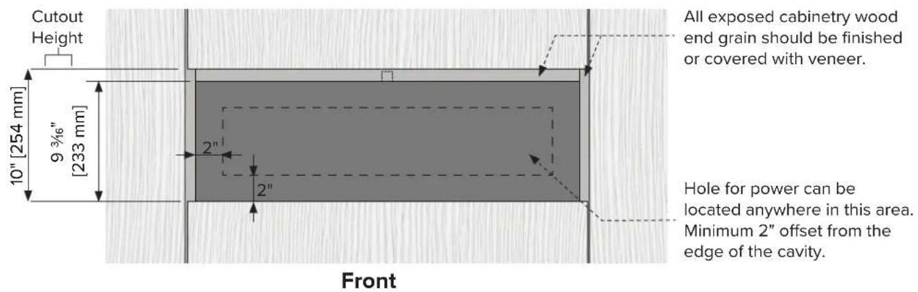 VIKING MVWDE6301 - Cabinetry Specifications - Standalone - 1