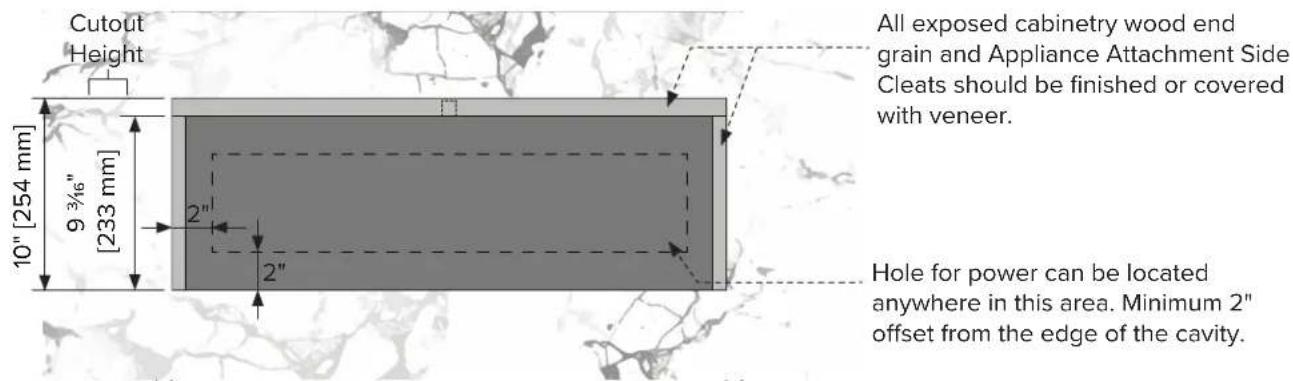 VIKING MVWDE6301 - Cabinetry Specifications - Standalone - 7