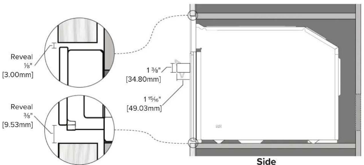 VIKING MVSOC6301 - Cabinetry Specifications - Standalone - 4