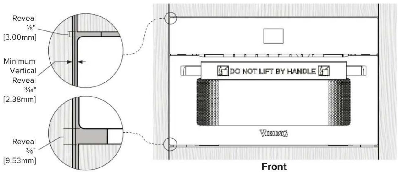 VIKING MVSOC6301 - Cabinetry Specifications - Standalone - 2