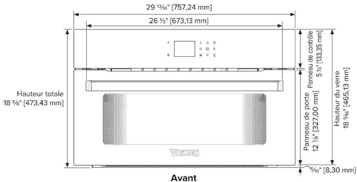 VIKING MVSOC6301 - Dimensions et spécifications du produit - 2