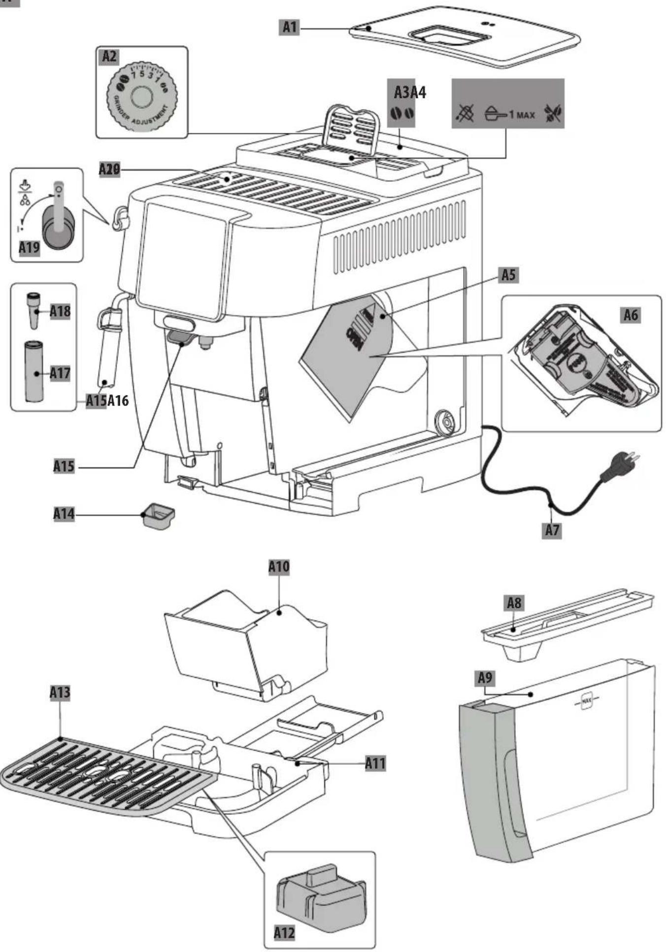DELONGHI Magnifica Start ECAM220.31.SB - 1