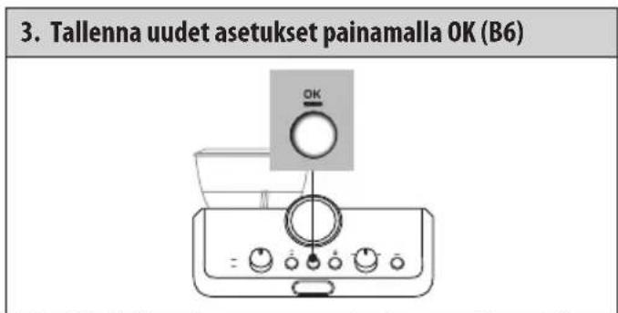 DELONGHI La Specialista Arte EC9155.MB - ASETUSTEN VALIKKO - 3