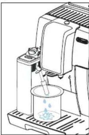 DELONGHI Dinamica Plus ECAM382.70.B - Nettoyage de la carafe à lait après chaque utilisation - 3