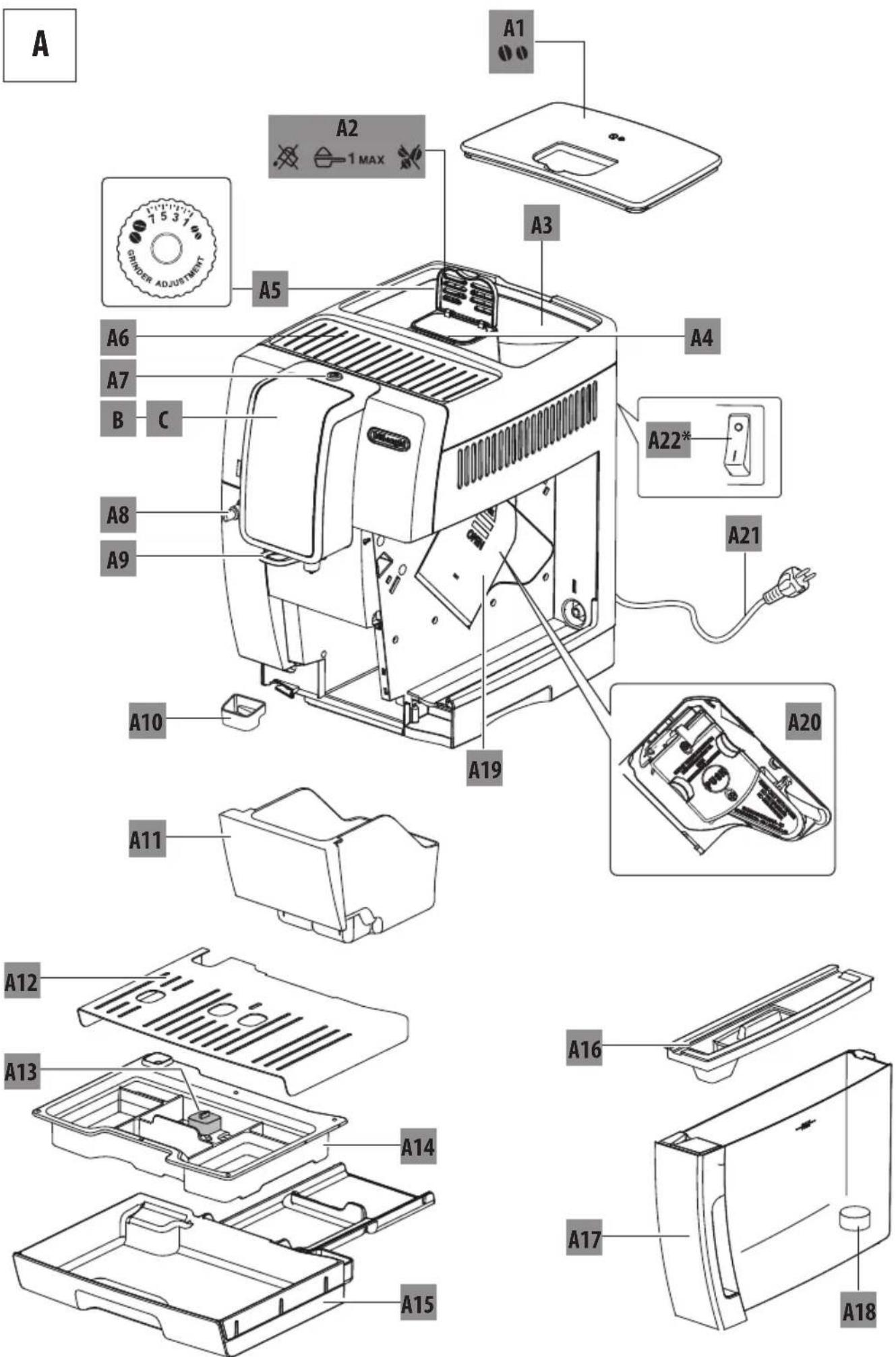 DELONGHI Dinamica Plus ECAM382.70.B - 2