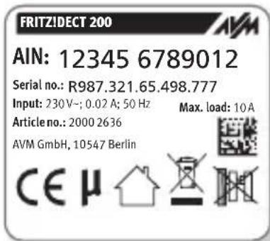 AVM FRITZ!DECT 200 - AIN - 1