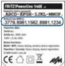 FRUTZ!Powerline 540E Provision: (b) - Provision ABCD-EPGB-IJKL-MHOP, Technical class: (BRPG) 3779.8981.1562.8981.1234 Proposition: (RRC) Special class: MADP-ENL 3990.1247 2.000 + 2.124.1248 Basic functions: BAN-ENL 6000.1247, 2000.1247 Provision: (BAN-ENL) 6000.1247, 2000.1247 CE A&M