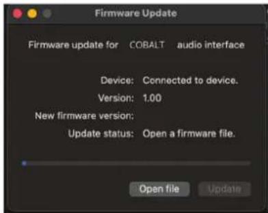Midas Cobalt - Actualización de Firmware - 2