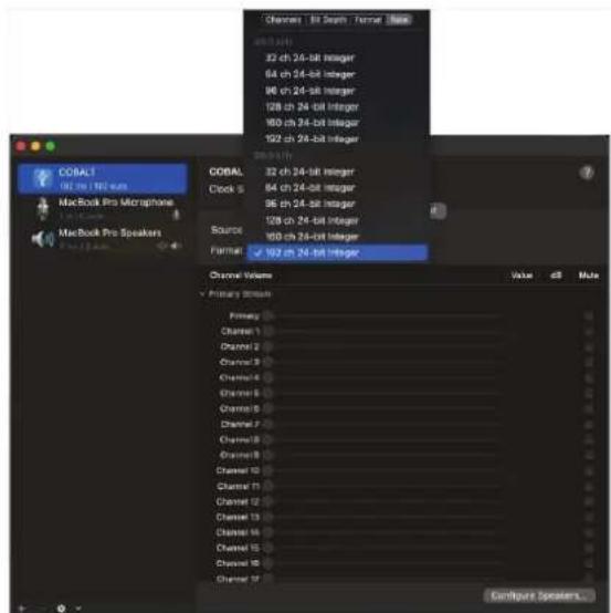 Midas Cobalt - 製品設定 - MacOS - 1