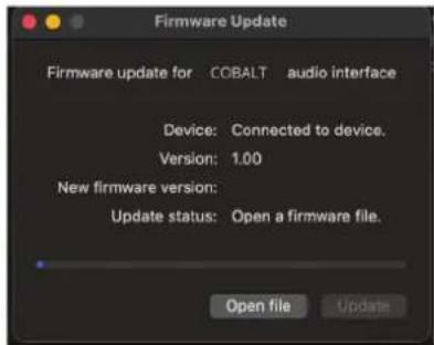 Midas Cobalt - Atualização de Firmware - 2