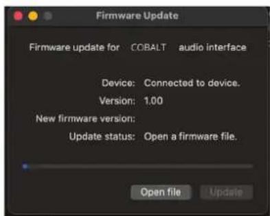 Midas Cobalt - Firmware Update - 2