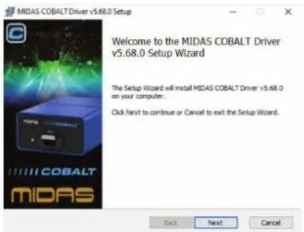 Midas Cobalt - Omdrivertinstalleren: - 1