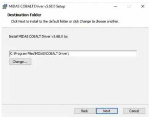 Midas Cobalt - Windows-driverinstallatie - 1
