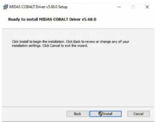 Midas Cobalt - Windows-driverinstallatie - 2