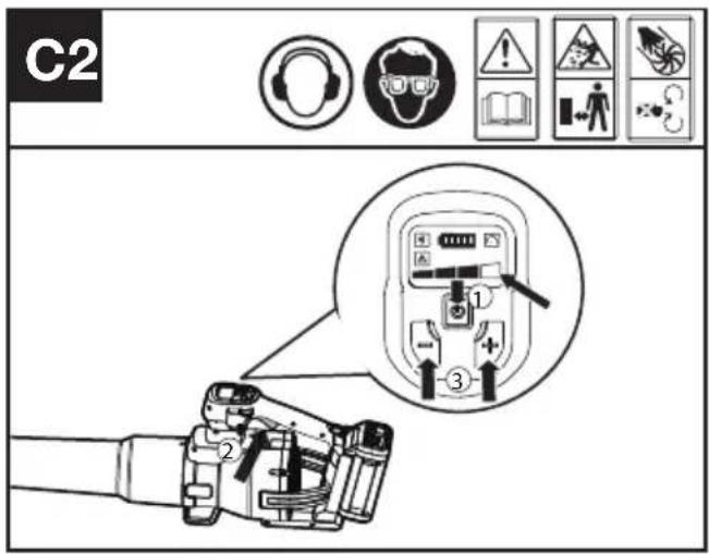 KRESS KC510.9 - Juster hastighetskontrollen (se fig. C2) - 1
