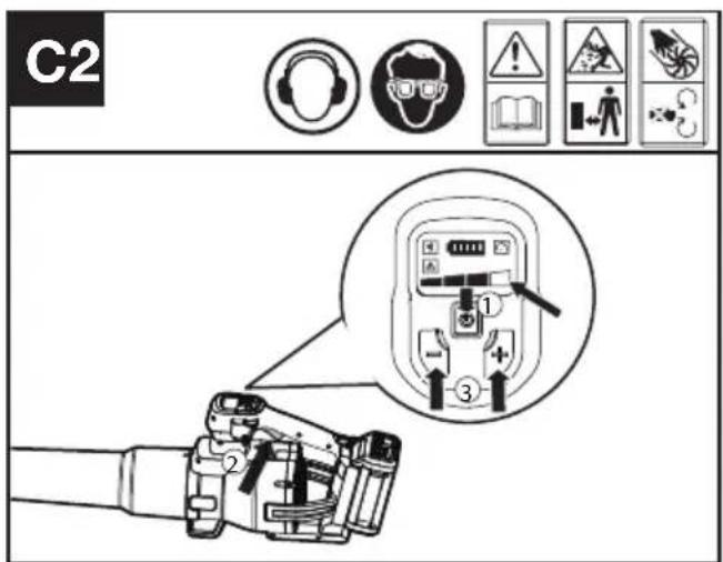 KRESS KC510.9 - Sélectionner le contrôle de la puissance (voir Fig. C2) - 1