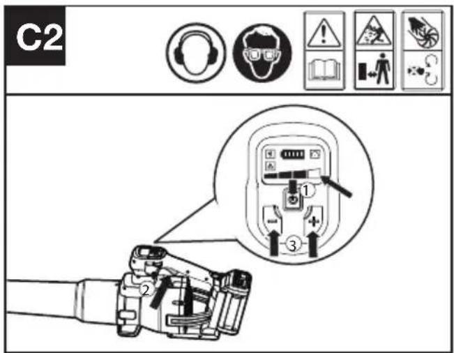 KRESS KC510.9 - Justera hastighetskontrollen (Se bild C2) - 1